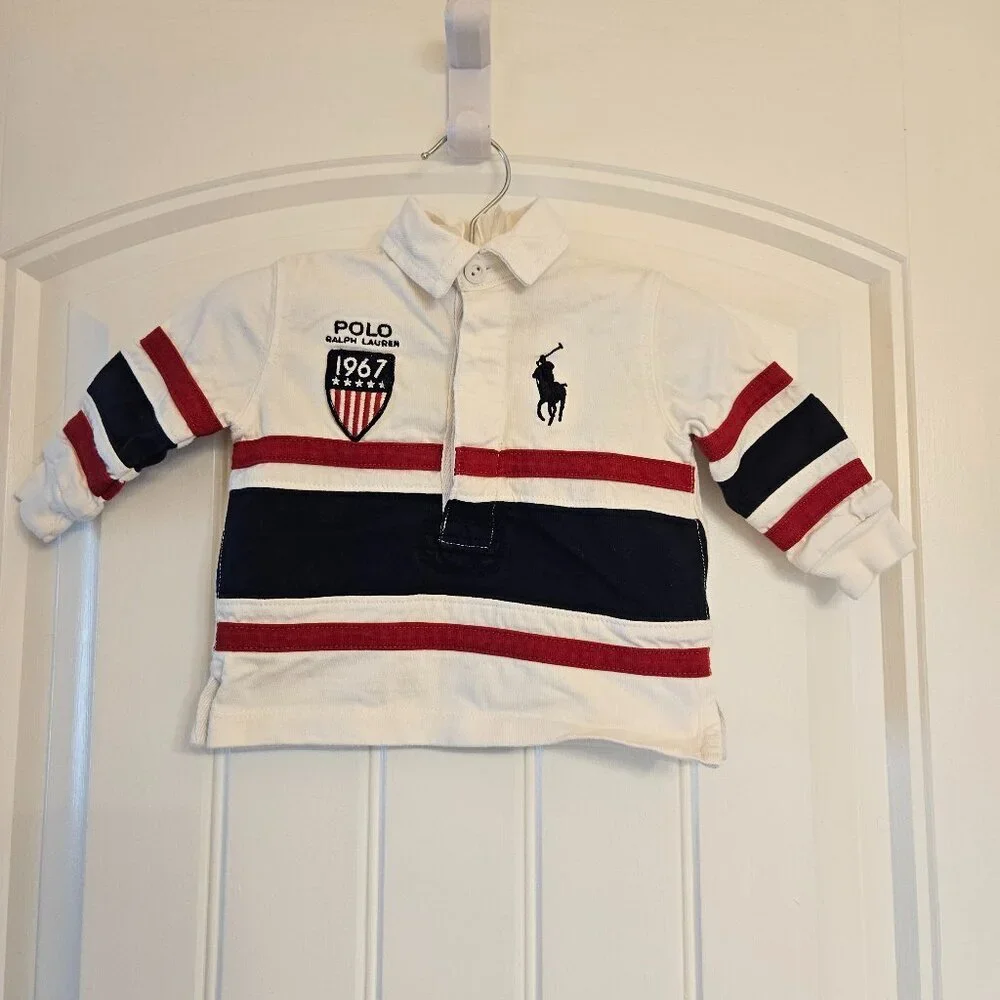 Sale 🎉🥳 4/$25 or $10Baby Boy Polo Shirt Size 0-3moths - Picture 1 of 5